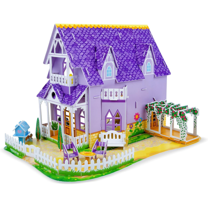 3-D Puzzle & Dollhouse in one!