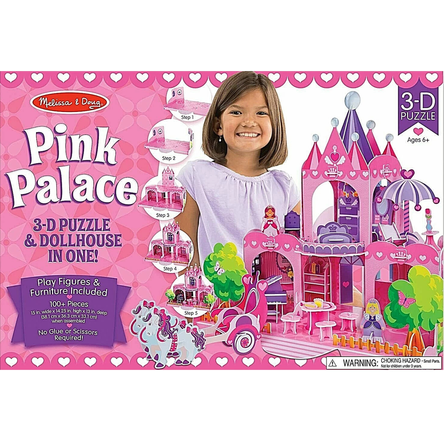 3-D Puzzle & Dollhouse in one!