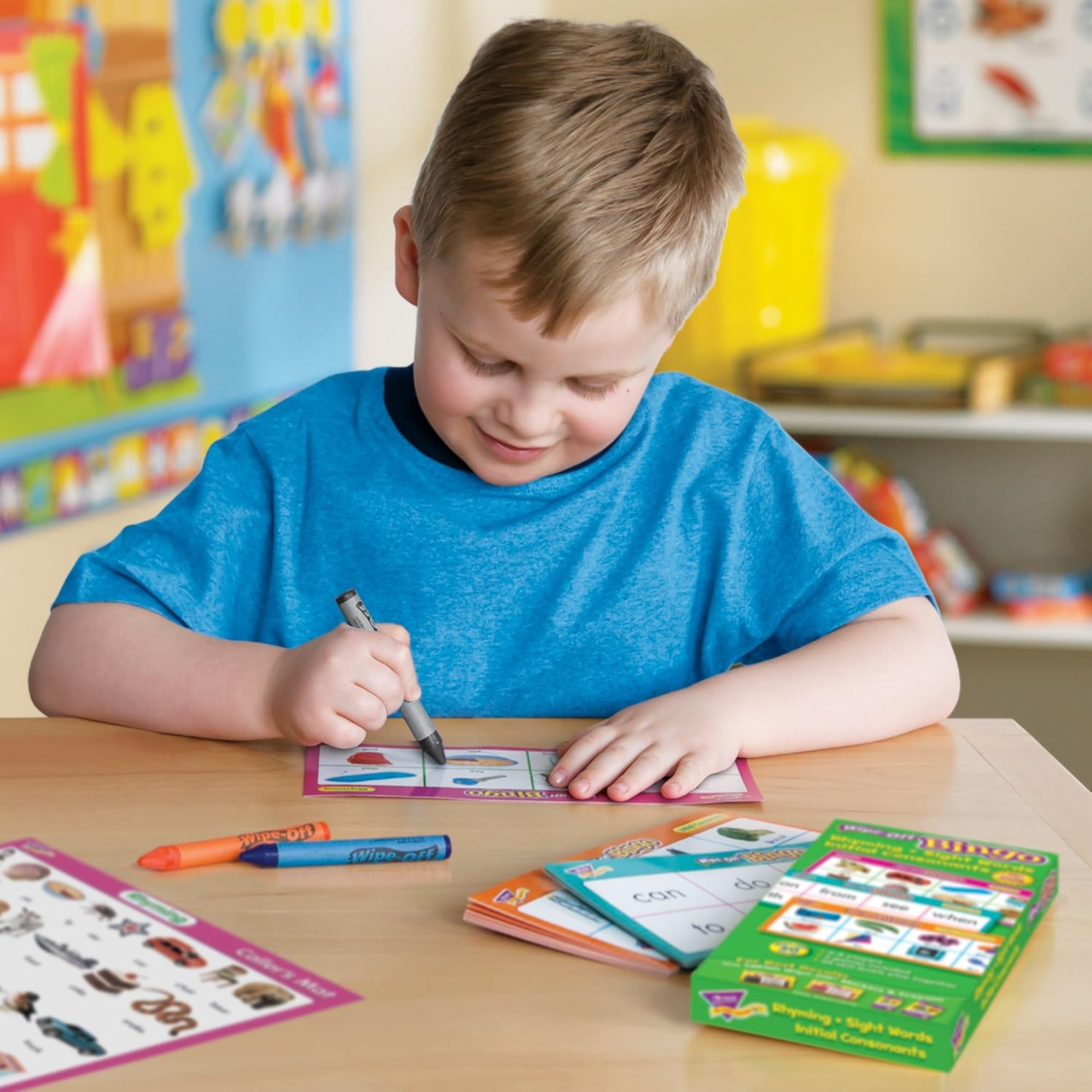 Bingo Rhyming, Sight Words, Initial Consonants (Wipe-off)